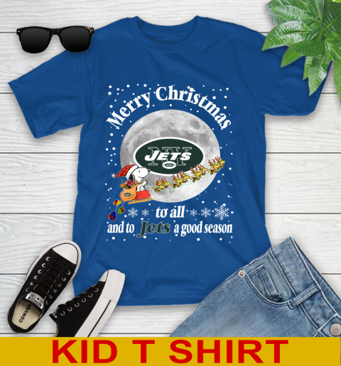 New York Jets Merry Christmas To All And To Jets A Good Season NFL Football Sports Youth T-Shirt 10