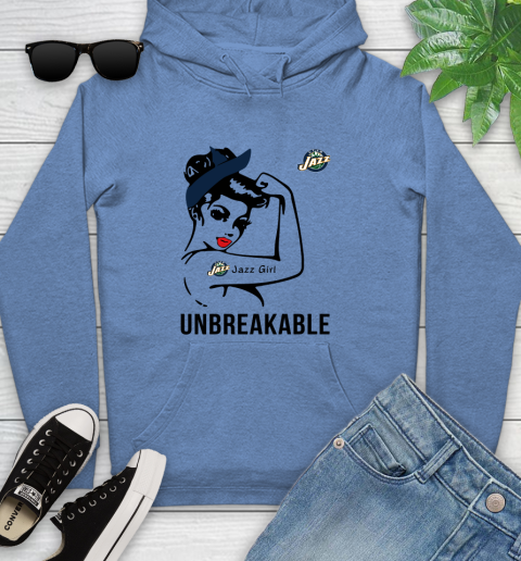 NBA Utah Jazz Girl Unbreakable Basketball Sports Youth Hoodie 8