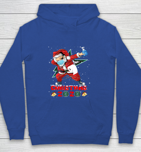 Dallas Stars Funny Santa Claus Dabbing Christmas 2020 NHL Youth Hoodie 6
