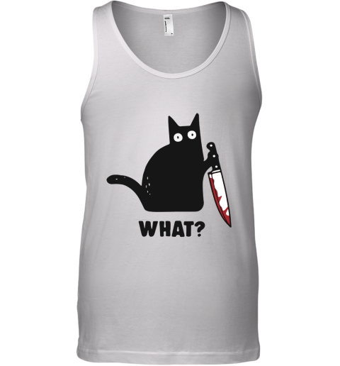 What Black Cat Hold Knife Tank Top