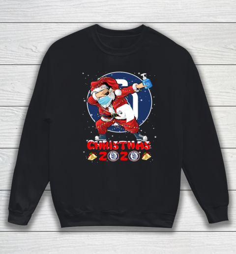 San Diego Padres Funny Santa Claus Dabbing Christmas 2020 MLB Sweatshirt