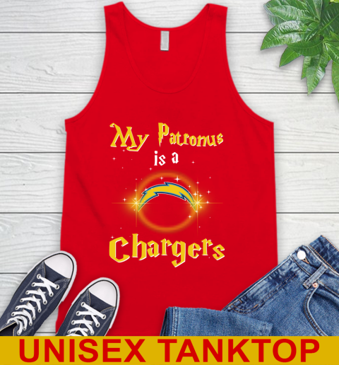 NFL Football Harry Potter My Patronus Is A Los Angeles Chargers Tank Top 5