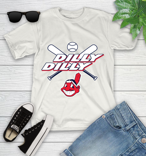 MLB Cleveland Indians Dilly Dilly Baseball Sports Youth T-Shirt