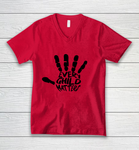 Every Child Matters Indigenous Education Orange Day V-Neck T-Shirt 3
