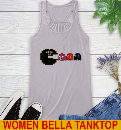 New Orleans Saints NFL Football Pac Man Champion Racerback Tank 5