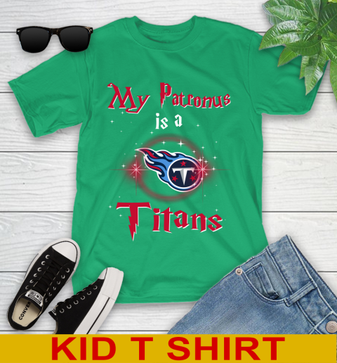 NFL Football Harry Potter My Patronus Is A Tennessee Titans Youth T-Shirt 7
