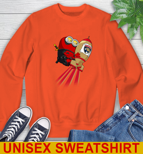 NHL Hockey Florida Panthers Deadpool Minion Marvel Shirt Sweatshirt 3
