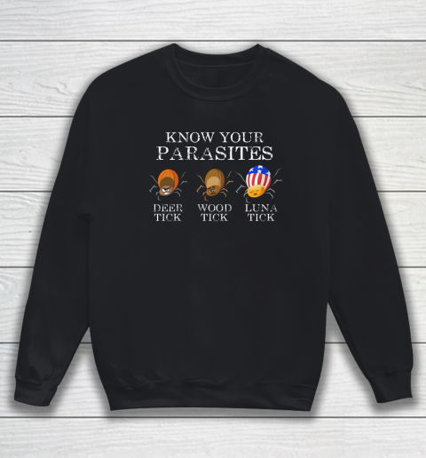 Know Your Parasites Anti Trump Luna Tick Funny Sweatshirt