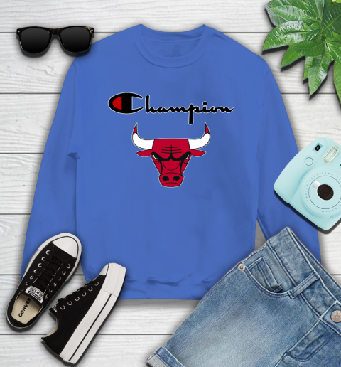 NBA Basketball Chicago Bulls Champion Shirt Youth Sweatshirt 4