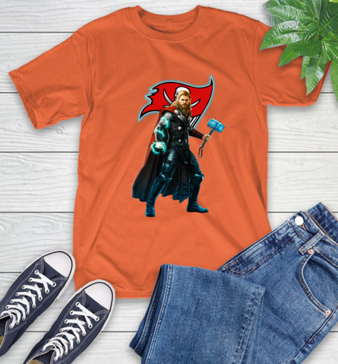 NFL Thor Avengers Endgame Football Tampa Bay Buccaneers T-Shirt 5