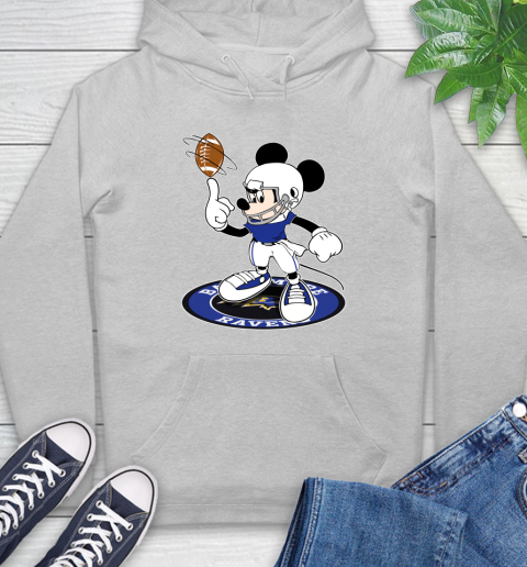 NFL Football Baltimore Ravens Cheerful Mickey Disney Shirt Hoodie 6