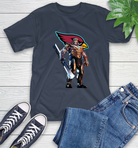 NFL Thanos Gauntlet Avengers Endgame Football Arizona Cardinals T-Shirt 4