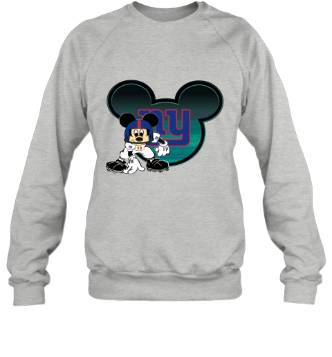 NFL New York Giants Mickey Mouse Disney Football T Shirt N8Wo7zLUrF8 sweatshirt 35 95 151514 front sport grey