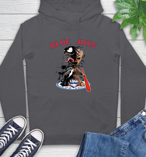 MLB Toronto Blue Jays Baseball Venom Groot Guardians Of The Galaxy Hoodie 7