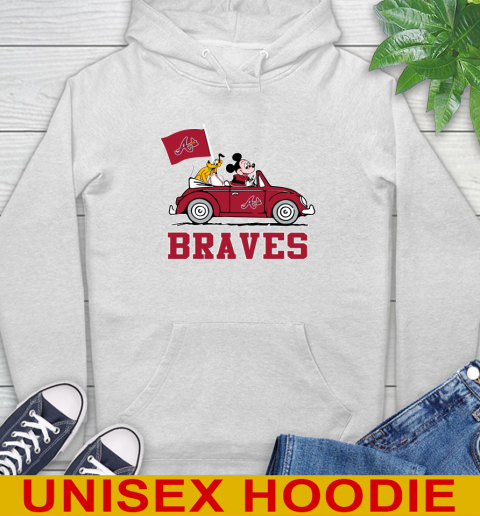 MLB Baseball Atlanta Braves Pluto Mickey Driving Disney Shirt Hoodie