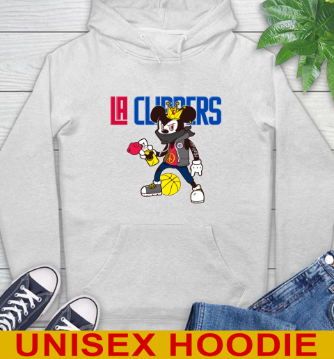 LA Clippers NBA Basketball Mickey Peace Sign Sports Hoodie