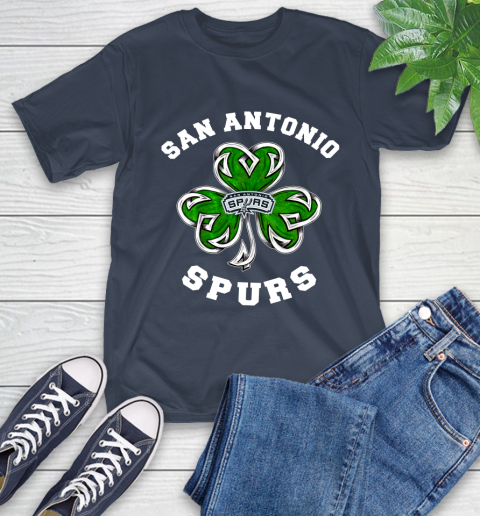NBA San Antonio Spurs Three Leaf Clover St Patrick's Day Basketball Sports T-Shirt 3