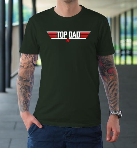 Top Dad Funny Father Air Humor Movie Gun Fathers Day T-Shirt 3