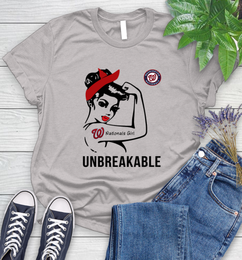 WASHINGTON NATIONALS MLB Toronto Blue Jays Girl Unbreakable Baseball Sports Women's T-Shirt 10