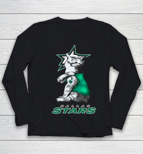 NHL My Cat Loves Dallas Stars Hockey Youth Long Sleeve