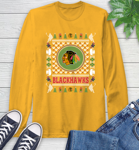 Chicago Blackhawks Merry Christmas NHL Hockey Loyal Fan Ugly Shirt 57
