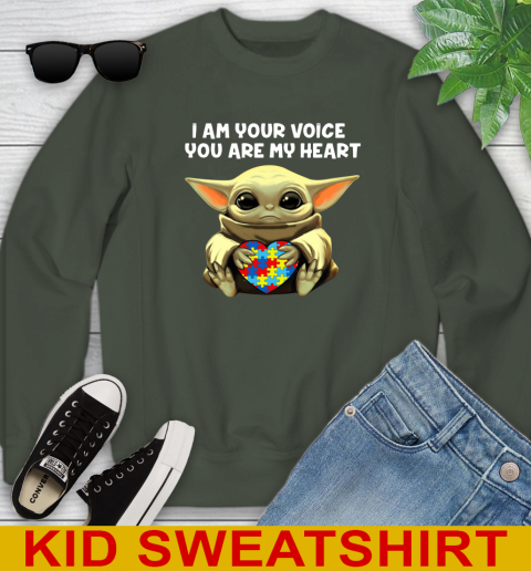 I Am Your Voice You Are My Heart Baby Yoda Autism Awareness Shirt 116
