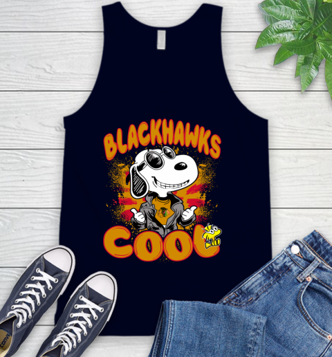 NHL Hockey Chicago Blackhawks Cool Snoopy Shirt Tank Top 2