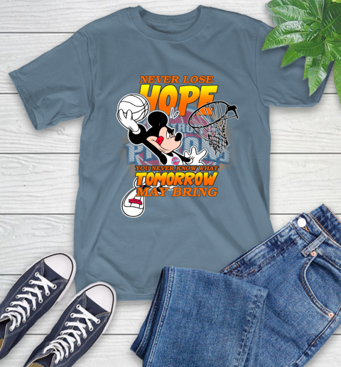 Detroit Pistons NBA Basketball Mickey Disney Never Lose Hope T-Shirt 8