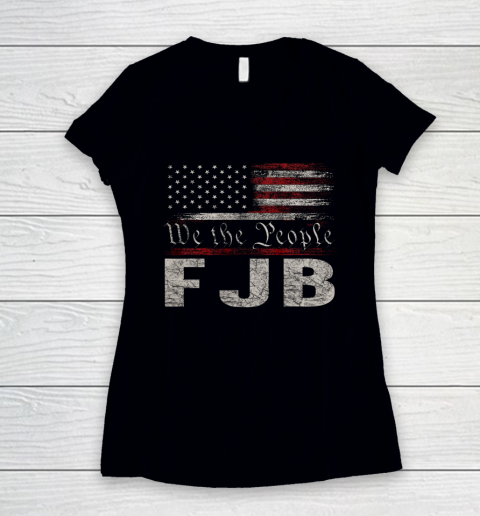 FJB We The People Women's V-Neck T-Shirt