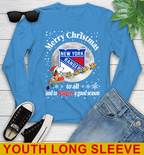 New York Rangers Merry Christmas To All And To Rangers A Good Season NHL Hockey Sports Youth Long Sleeve 8