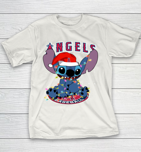 Los Angeles Angels MLB noel stitch Baseball Christmas Youth T-Shirt