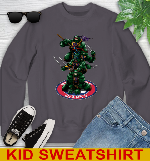 NFL Football New York Giants Teenage Mutant Ninja Turtles Shirt Youth Sweatshirt 6