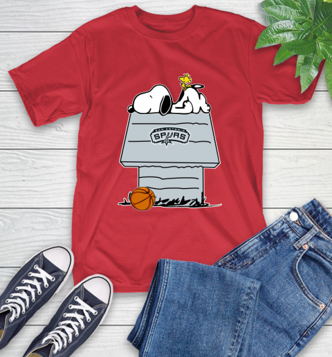 San Antonio Spurs NBA Basketball Snoopy Woodstock The Peanuts Movie T-Shirt 10