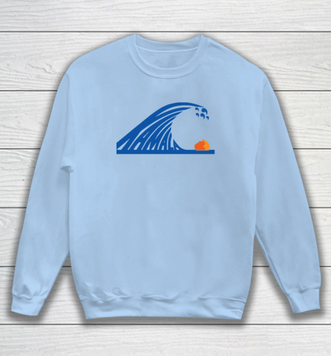 Blue Wave For Kamala Harris Trump Funny Sweatshirt 4