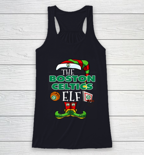 Boston Celtics Christmas ELF Funny NBA Racerback Tank 7