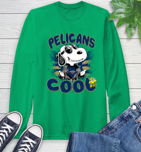 NBA Basketball New Orleans Pelicans Cool Snoopy Shirt Long Sleeve T-Shirt 9