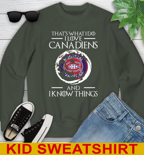 Montreal Canadiens NHL Hockey That's What I Do I Love My Team And I Know Things Game Of Thrones 116