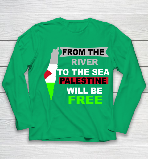 From The River To The Sea Palestine Will Be Free Shirt Youth Long Sleeve 4