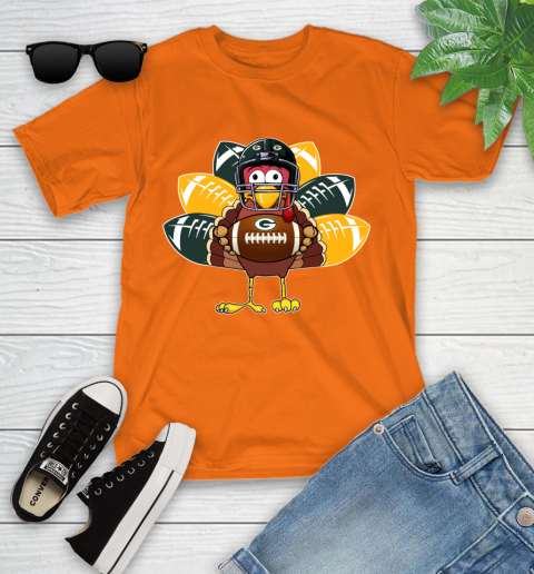 Green Bay Packers Turkey Thanksgiving Day Youth T-Shirt 7
