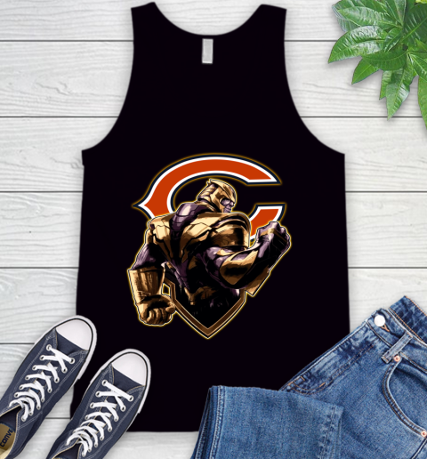 NFL Thanos Avengers Endgame Football Sports Chicago Bears Tank Top 2