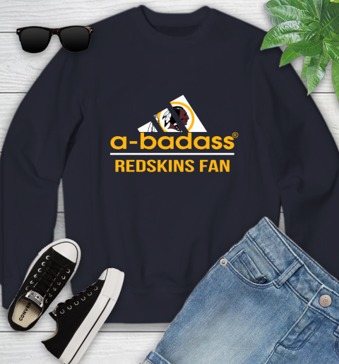 Washington Redskins NFL Football A Badass Adidas Adoring Fan Sports Youth Sweatshirt 2
