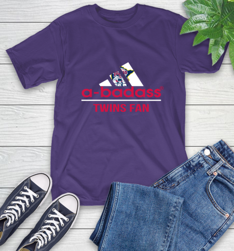 MLB A Badass Minnesota Twins Fan Adidas Baseball Sports T-Shirt 5