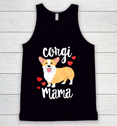 Dog Mom Shirt Corgi T Shirt Women Girls Puppy Mom Dog Mama Lover Gift Tank Top