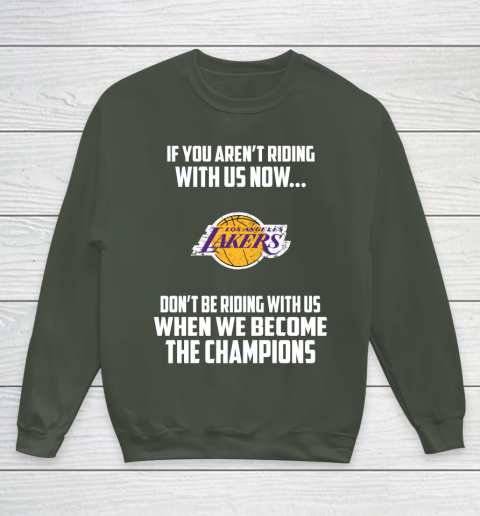 NBA Los Angeles Lakers Basketball We Become The Champions Youth Sweatshirt 8