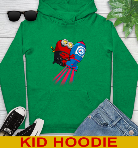 NBA Basketball Philadelphia 76ers Deadpool Minion Marvel Shirt Youth Hoodie 8