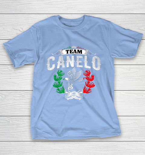 Funny Team Canelos Mexico Alvarez Flag Aguila Tricolor box T-Shirt 10
