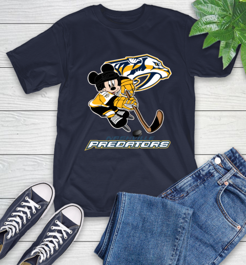 NHL Nashville Predators Mickey Mouse Disney Hockey T Shirt T-Shirt 4