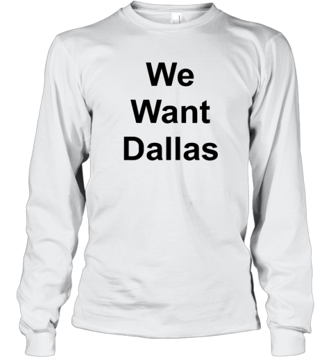 Anthony Edwards Wearing We Want Dallas Long Sleeve T-Shirt - Father ...