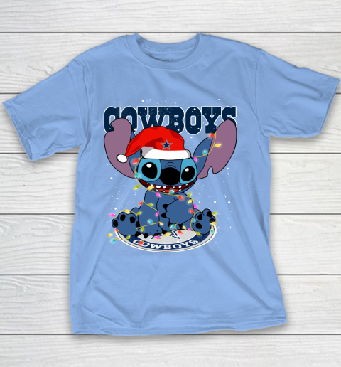 Dallas Cowboys NFL Football noel stitch Christmas Youth T-Shirt 7