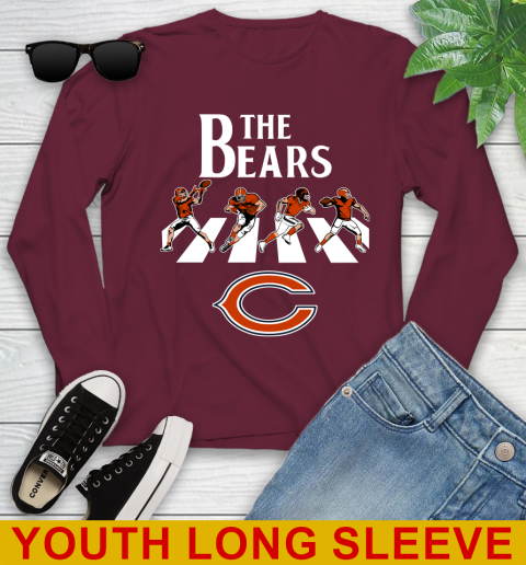NFL Football Chicago Bears The Beatles Rock Band Shirt Youth Long Sleeve 6